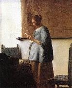 VERMEER VAN DELFT, Jan Woman in Blue Reading a Letter ng USA oil painting artist